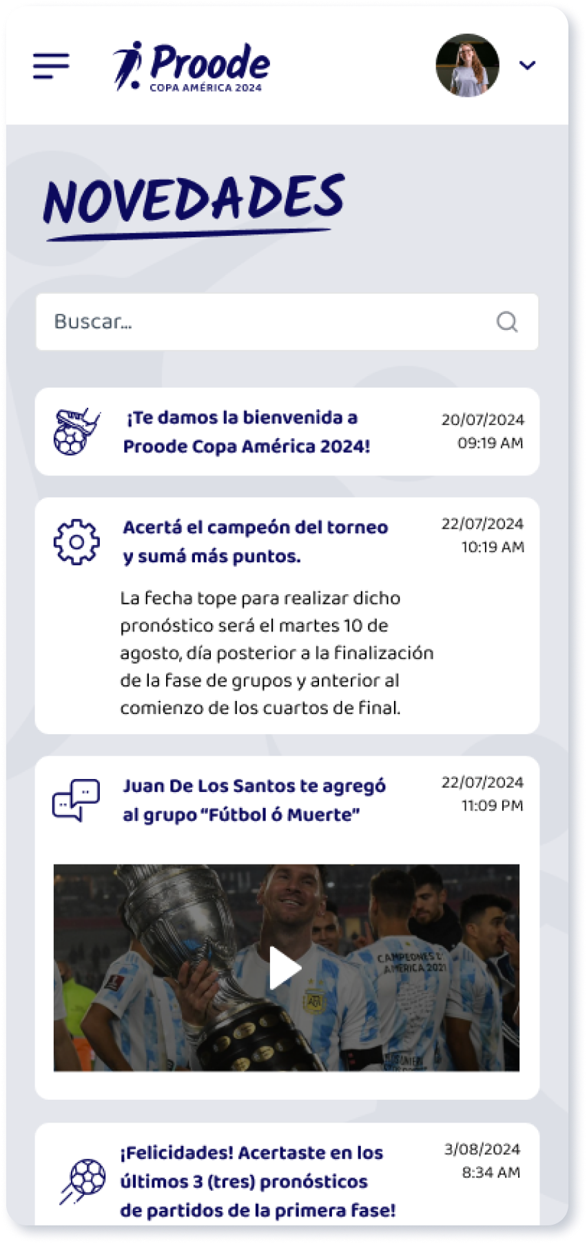 Facilitá la comunicación interna manteniendo a todos informados sobre eventos y novedades directamente desde la plataforma.